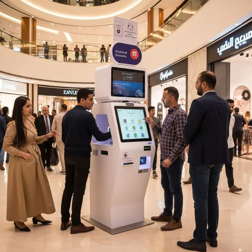 نظام انتظار في المول