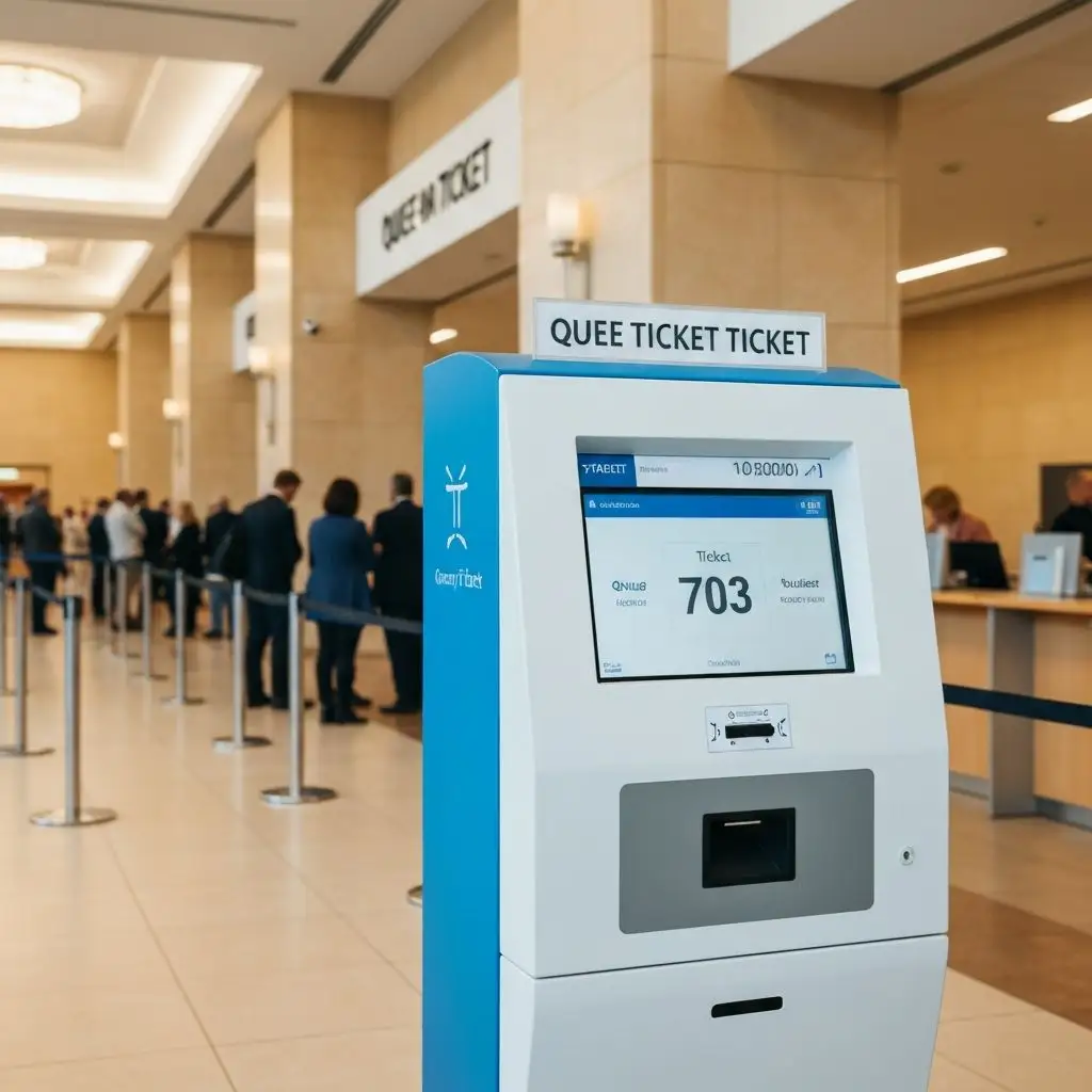 جهاز طباعة أرقام الانتظار